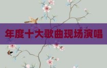 年度十大歌曲现场演唱