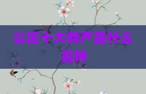 公庄十大特产是什么品种