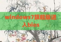 windows7旗舰版进入bios