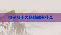 电子琴十大品牌都有什么