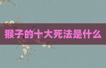 猴子的十大死法是什么