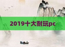 2019十大耐玩pc