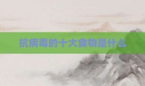 抗病毒的十大食物是什么