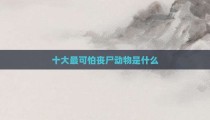 十大最可怕丧尸动物是什么