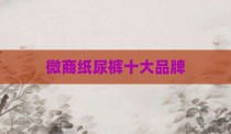 微商纸尿裤十大品牌