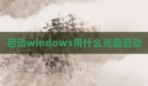 启动windows用什么光盘启动