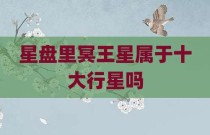 星盘里冥王星属于十大行星吗