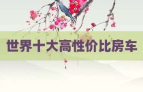 世界十大高性价比房车