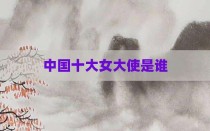 中国十大女大使是谁