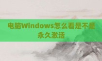 电脑Windows怎么看是不是永久激活