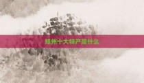 郑州十大特产是什么