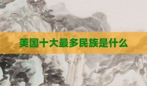 美国十大最多民族是什么