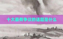 十大最有争议的话题是什么