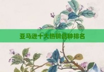 亚马逊十大热销品种排名
