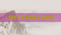 爸爸十大美德是什么歌词