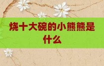 烧十大碗的小熊熊是什么