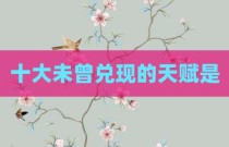 十大未曾兑现的天赋是
