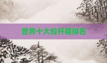 世界十大拉杆箱排名