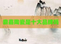 鼎嘉陶瓷是十大品牌吗