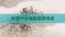 中国十大电影票房排名