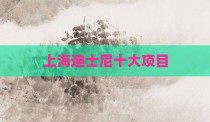 上海迪士尼十大项目