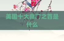 美国十大命门之首是什么