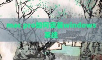 mac pro如何安装windows系统