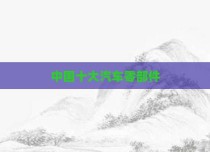 中国十大汽车零部件