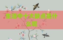 生活中十大缺点是什么呢