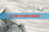光之国十大怪事在线观看