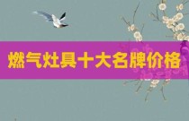 燃气灶具十大名牌价格