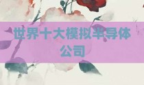 世界十大模拟半导体公司
