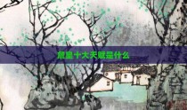詹皇十大天赋是什么