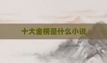 十大金榜是什么小说