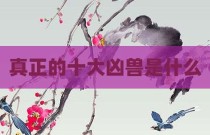 真正的十大凶兽是什么
