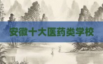 安徽十大医药类学校