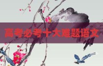 高考必考十大难题语文
