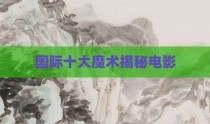 国际十大魔术揭秘电影