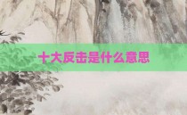 十大反击是什么意思