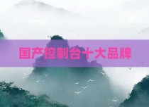 国产控制台十大品牌