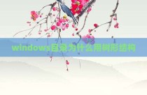 windows目录为什么用树形结构