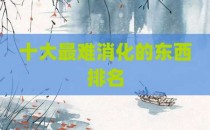 十大最难消化的东西排名