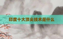 印度十大顶尖技术是什么