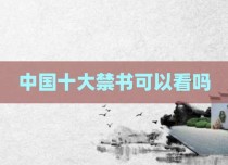 中国十大禁书可以看吗