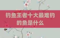 钓鱼王者十大最难钓的鱼是什么