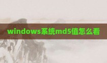 windows系统md5值怎么看