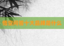 悟空问答十大品牌是什么