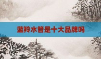 蓝羚水管是十大品牌吗