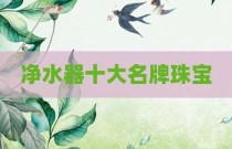 净水器十大名牌珠宝