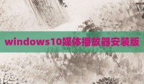 windows10媒体播放器安装版